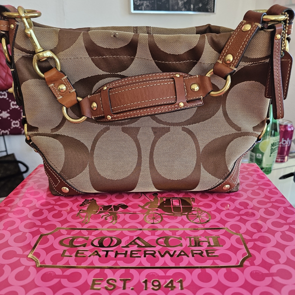 COACH SIGNATURE SLIM CARLY HANDBAG Hobo